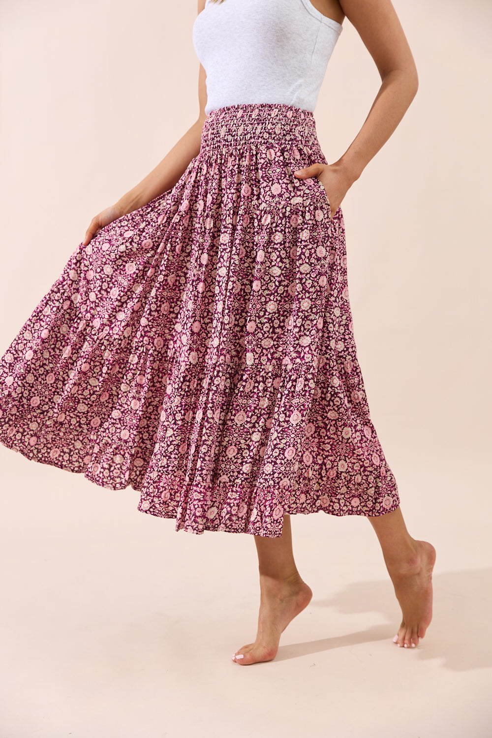 Sunset Skirt - Floral