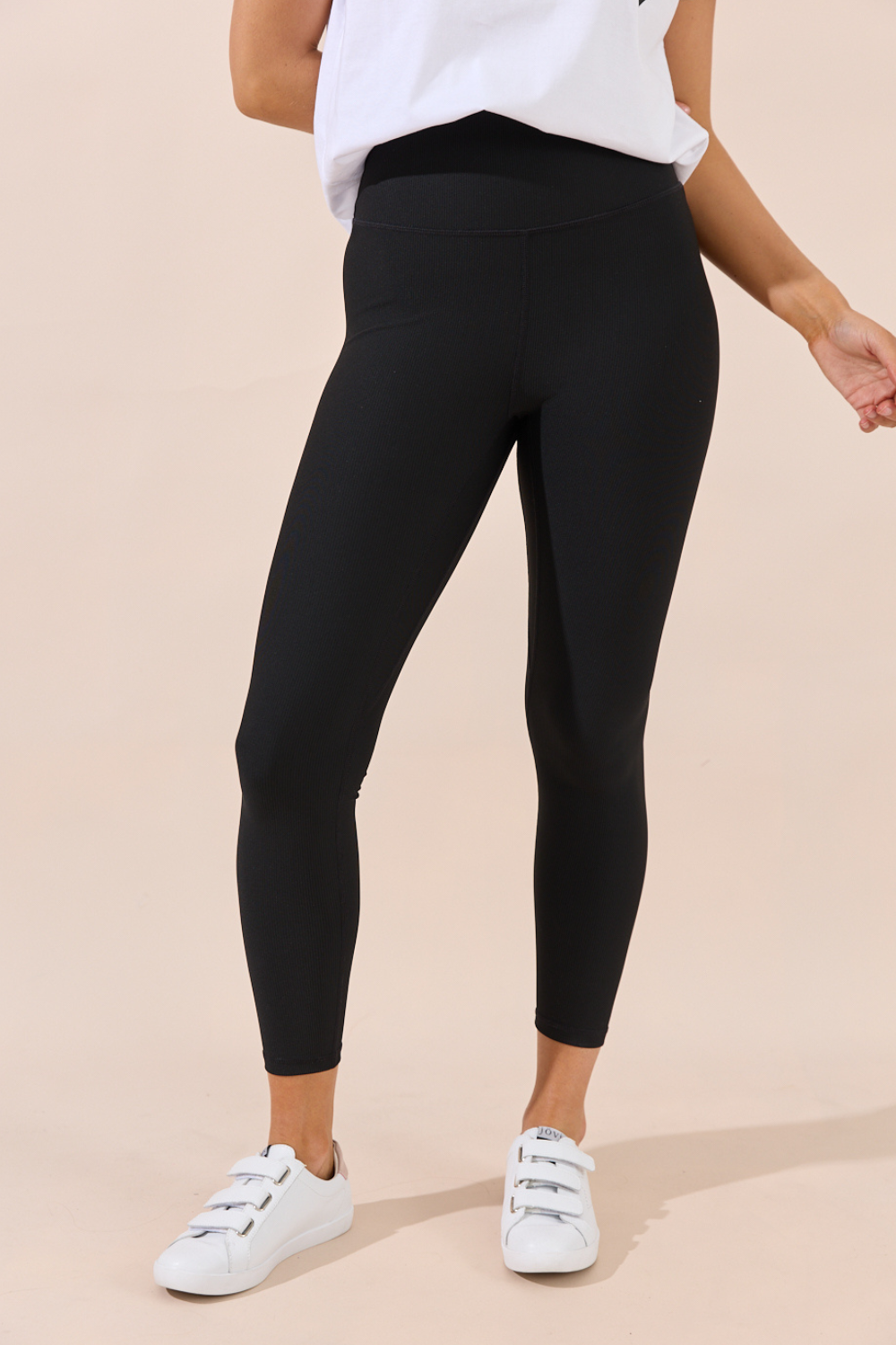 Beau Ribbed Legging - Black