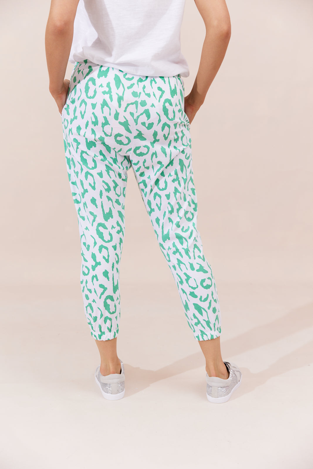 Sadie Pants - Green Leopard